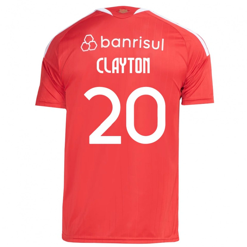 Danxen Kinderen Clayton Sampaio Pereira #20 Rood Wit Thuisshirt Thuistenue 2026/27 T-Shirt
