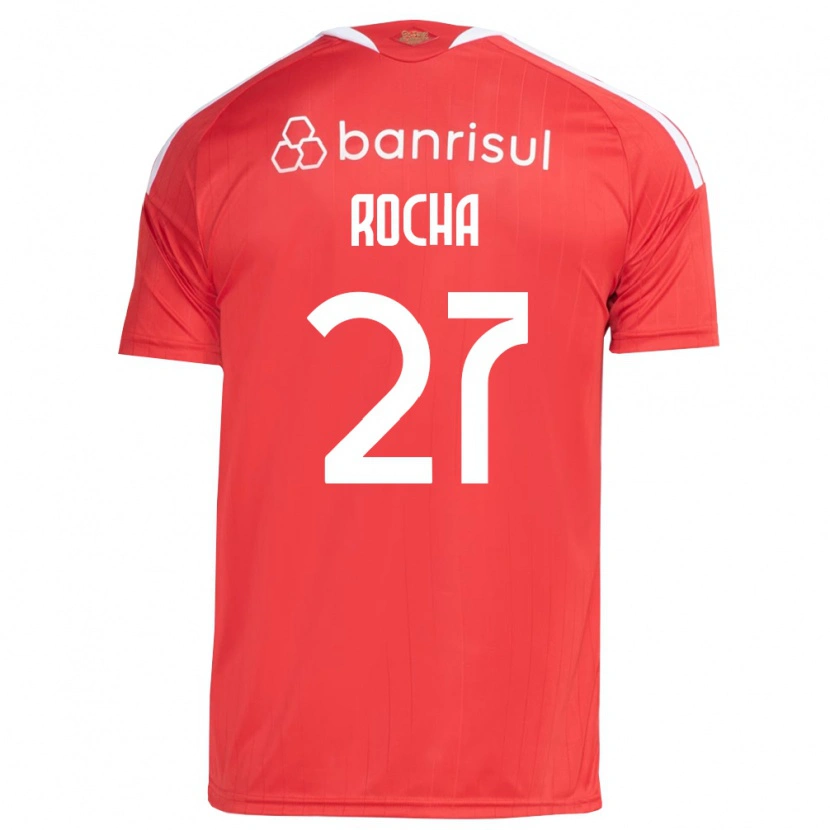 Danxen Kinderen Kaique Rocha #27 Rood Wit Thuisshirt Thuistenue 2026/27 T-Shirt