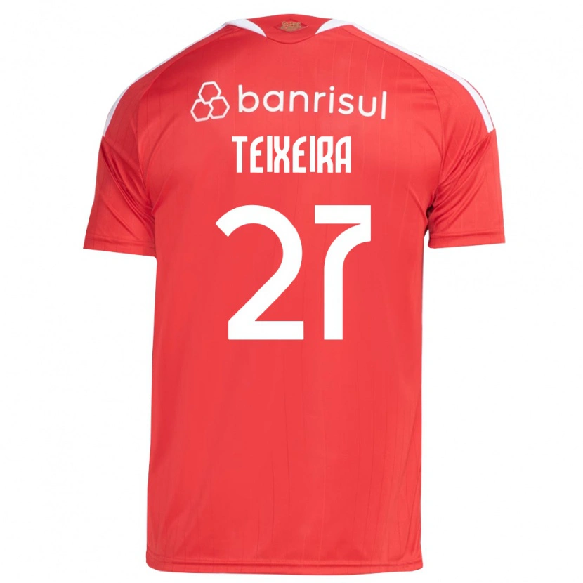 Danxen Kinderen Danny Teixeira #27 Rood Wit Thuisshirt Thuistenue 2026/27 T-Shirt