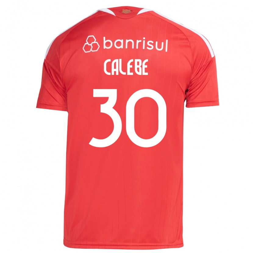 Danxen Kinderen Calebe Goncalves Ferreira Da Silva #30 Rood Wit Thuisshirt Thuistenue 2026/27 T-Shirt