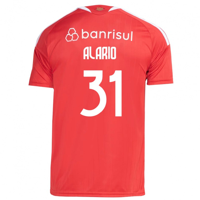 Danxen Kinderen Lucas Alario #31 Rood Wit Thuisshirt Thuistenue 2026/27 T-Shirt