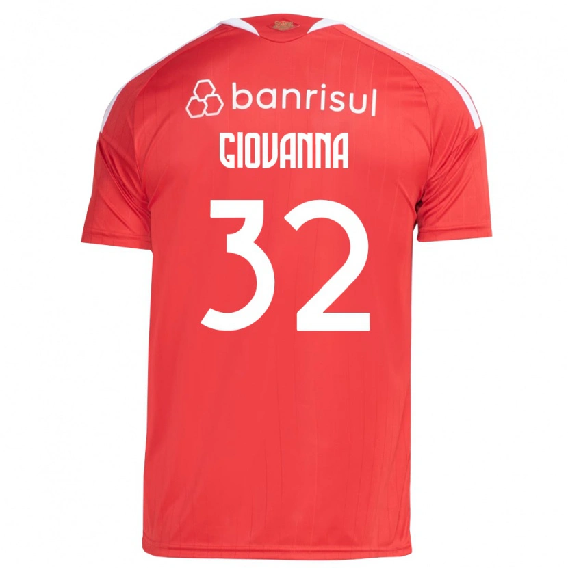 Danxen Kinderen Giulia Giovanna #32 Rood Wit Thuisshirt Thuistenue 2026/27 T-Shirt