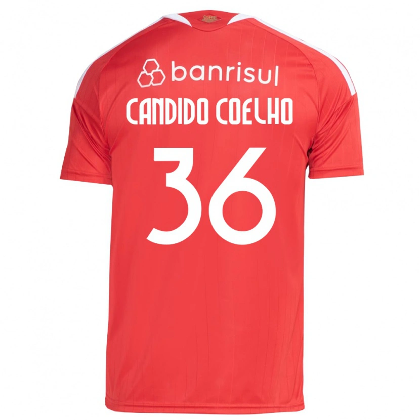 Danxen Kinderen Richard Candido Coelho #36 Rood Wit Thuisshirt Thuistenue 2026/27 T-Shirt