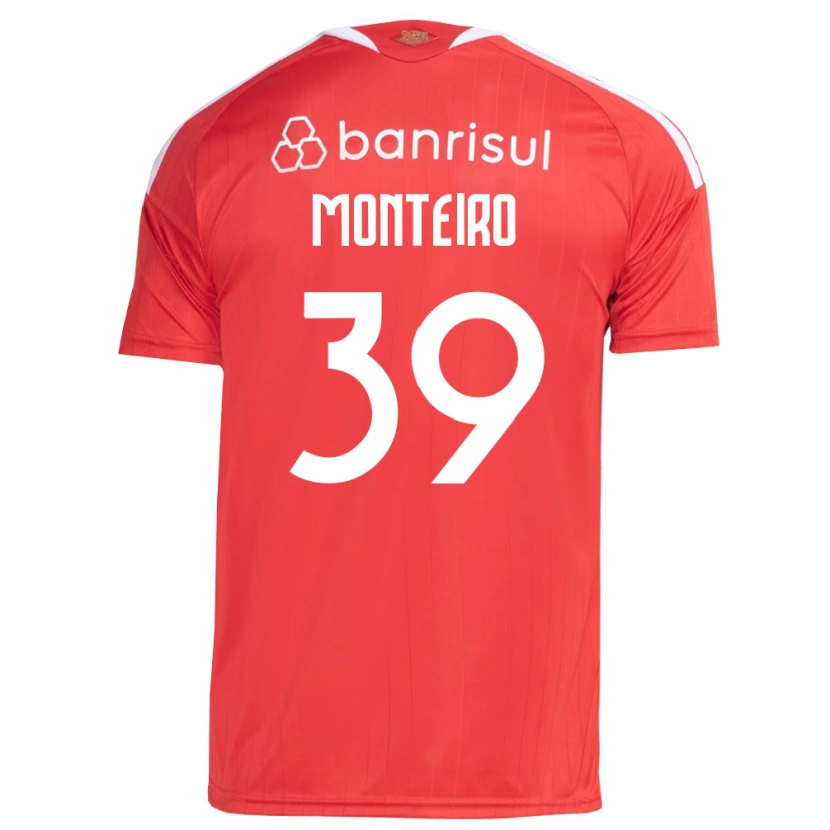 Danxen Kinderen Letícia Monteiro #39 Rood Wit Thuisshirt Thuistenue 2026/27 T-Shirt