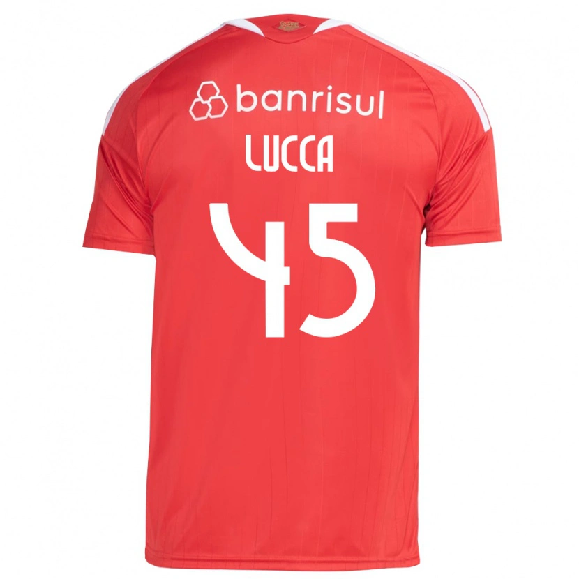 Danxen Kinderen Lucca #45 Rood Wit Thuisshirt Thuistenue 2026/27 T-Shirt