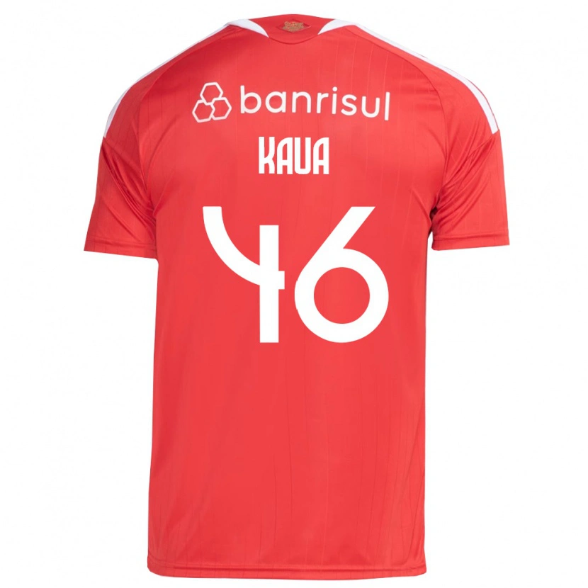 Danxen Kinderen Pedro Kauã #46 Rood Wit Thuisshirt Thuistenue 2026/27 T-Shirt