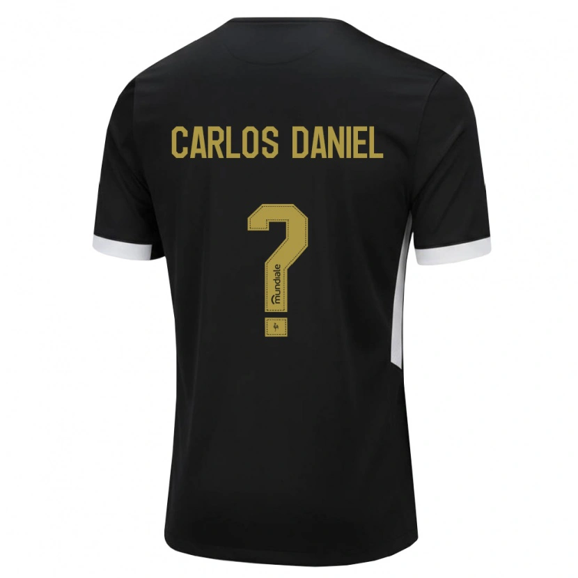 Danxen Kinderen Carlos Daniel #0 Zwart Wit Geel Thuisshirt Thuistenue 2026/27 T-Shirt