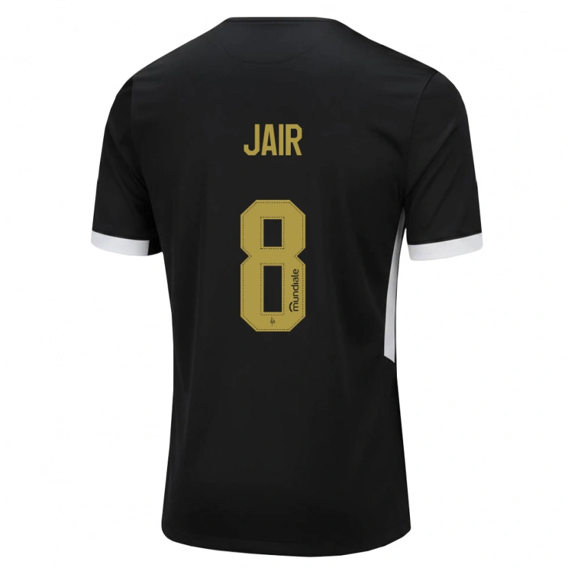 Danxen Kinderen Jair #8 Zwart Wit Geel Thuisshirt Thuistenue 2026/27 T-Shirt