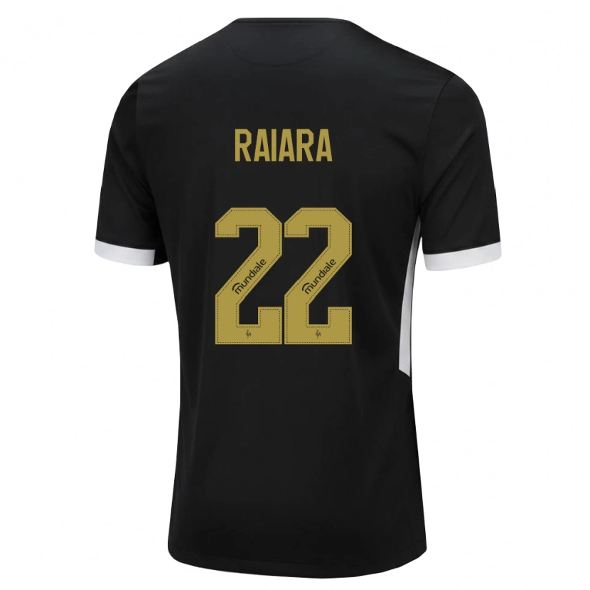 Danxen Kinderen Raiara #22 Zwart Wit Geel Thuisshirt Thuistenue 2026/27 T-Shirt