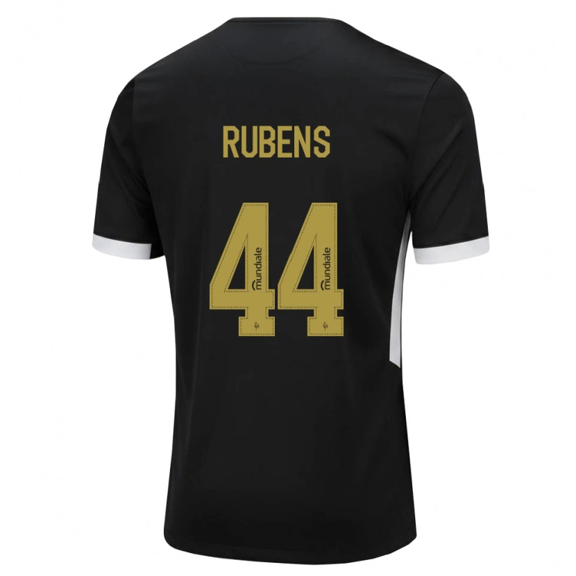 Danxen Kinderen Rubens #44 Zwart Wit Geel Thuisshirt Thuistenue 2026/27 T-Shirt