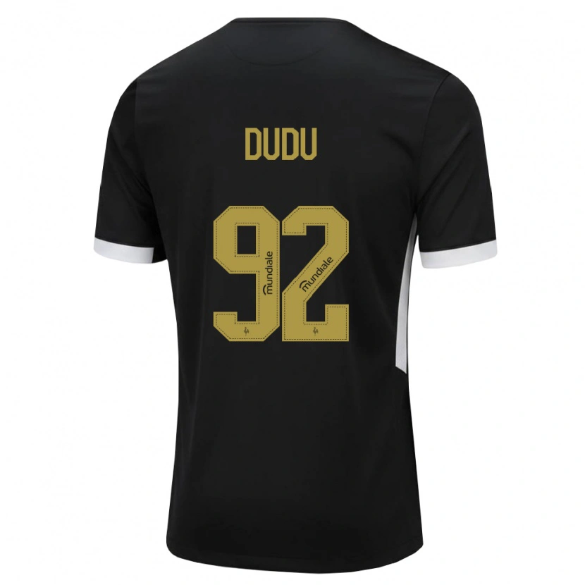 Danxen Kinderen Dudu #92 Zwart Wit Geel Thuisshirt Thuistenue 2026/27 T-Shirt