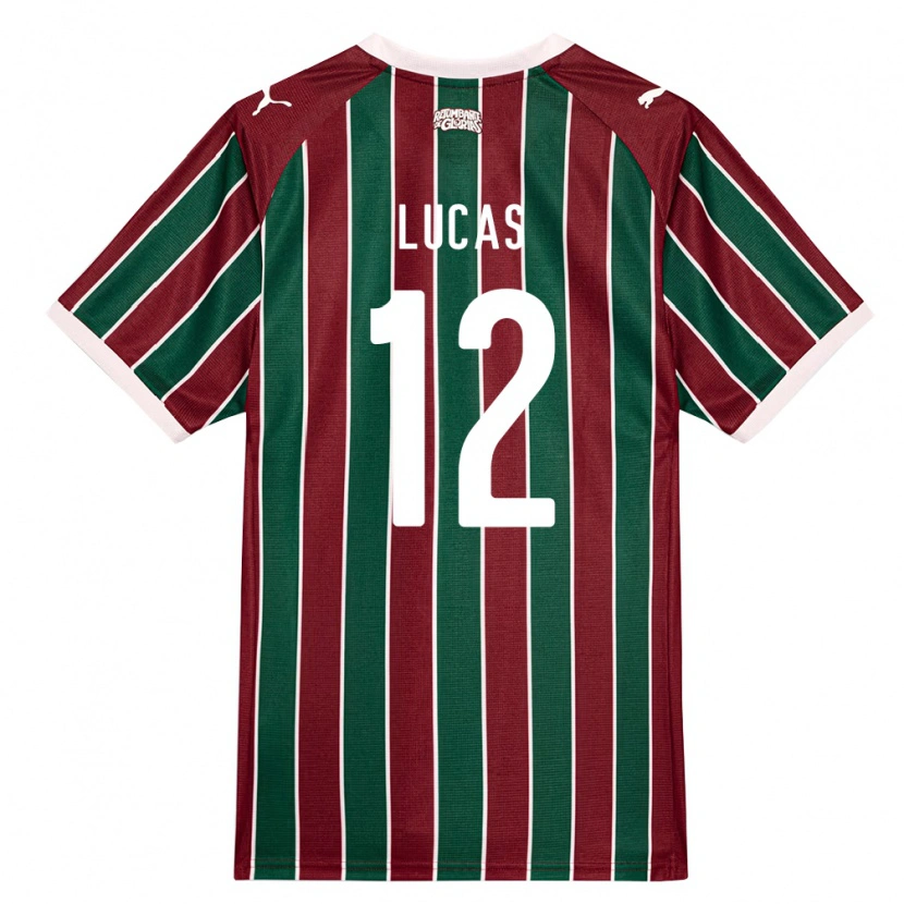 Danxen Kinderen André Lucas #12 Groen Bordeaux Rood Wit Thuisshirt Thuistenue 2026/27 T-Shirt