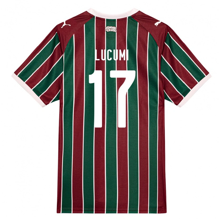 Danxen Kinderen Jan Lucumi #17 Groen Bordeaux Rood Wit Thuisshirt Thuistenue 2026/27 T-Shirt