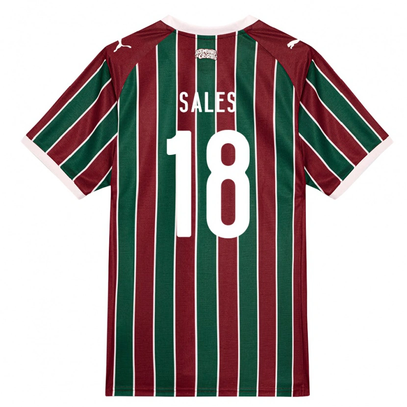 Danxen Kinderen Ruan Sales #18 Groen Bordeaux Rood Wit Thuisshirt Thuistenue 2026/27 T-Shirt