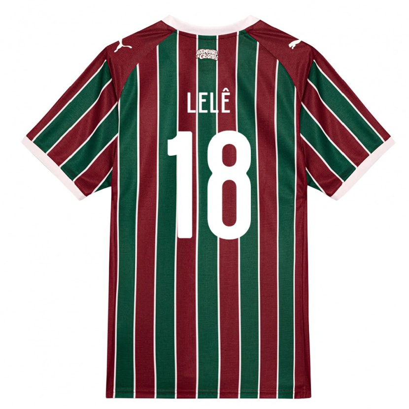 Danxen Kinderen Lelê #18 Groen Bordeaux Rood Wit Thuisshirt Thuistenue 2026/27 T-Shirt