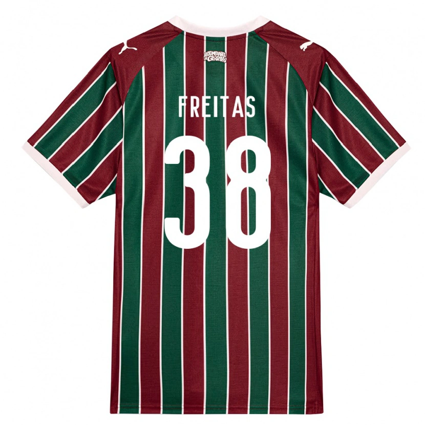Danxen Kinderen Freitas #38 Groen Bordeaux Rood Wit Thuisshirt Thuistenue 2026/27 T-Shirt