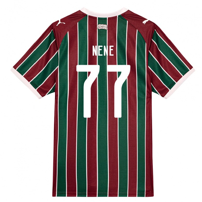 Danxen Kinderen Nene #77 Groen Bordeaux Rood Wit Thuisshirt Thuistenue 2026/27 T-Shirt