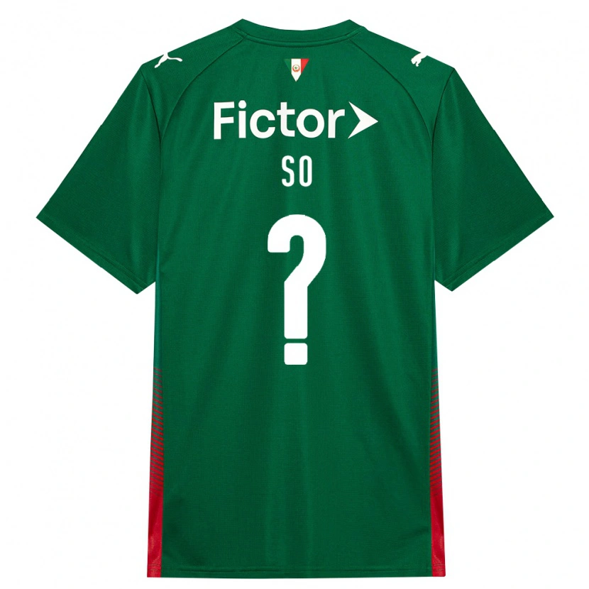 Danxen Kinderen Fábio Só #0 Groen Rood Wit Thuisshirt Thuistenue 2026/27 T-Shirt