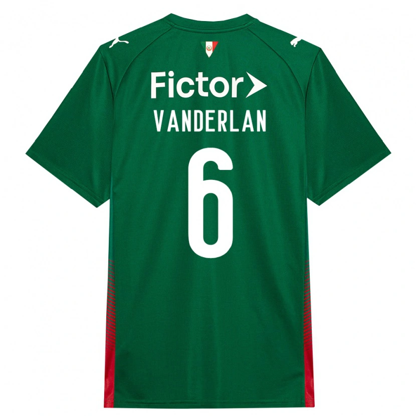 Danxen Kinderen Vanderlan #6 Groen Rood Wit Thuisshirt Thuistenue 2026/27 T-Shirt