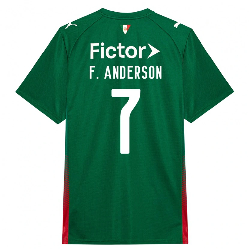 Danxen Kinderen Felipe Anderson #7 Groen Rood Wit Thuisshirt Thuistenue 2026/27 T-Shirt