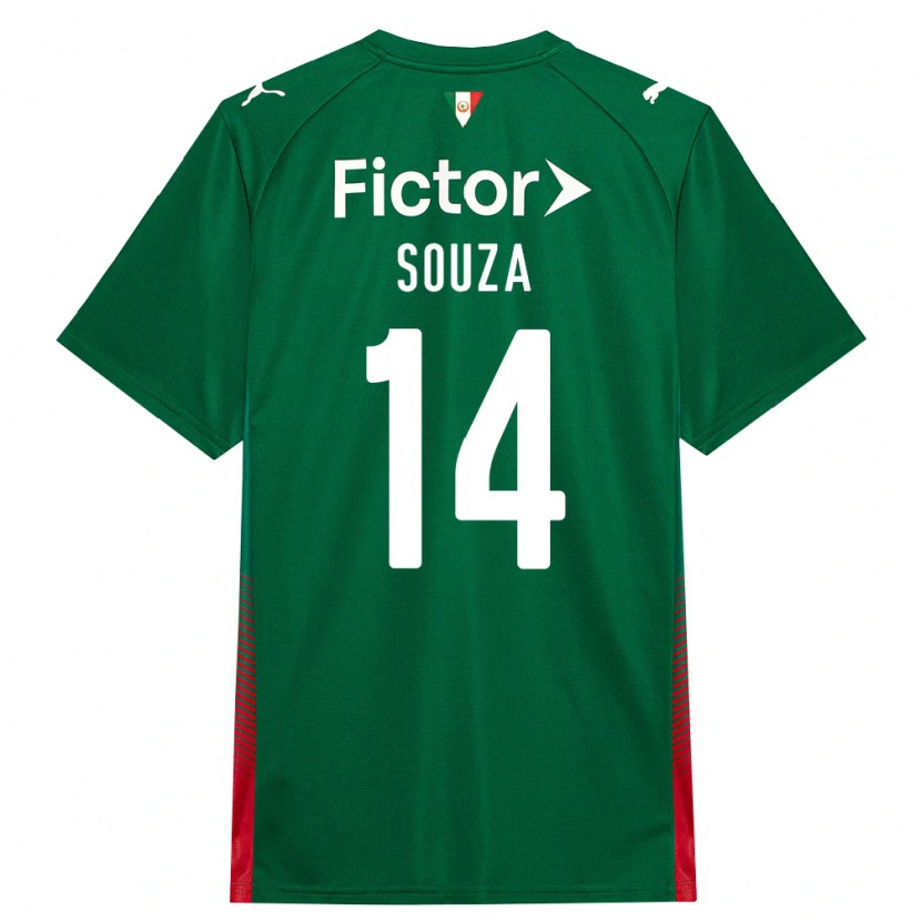 Danxen Kinderen Luiz Fernando #14 Groen Rood Wit Thuisshirt Thuistenue 2026/27 T-Shirt