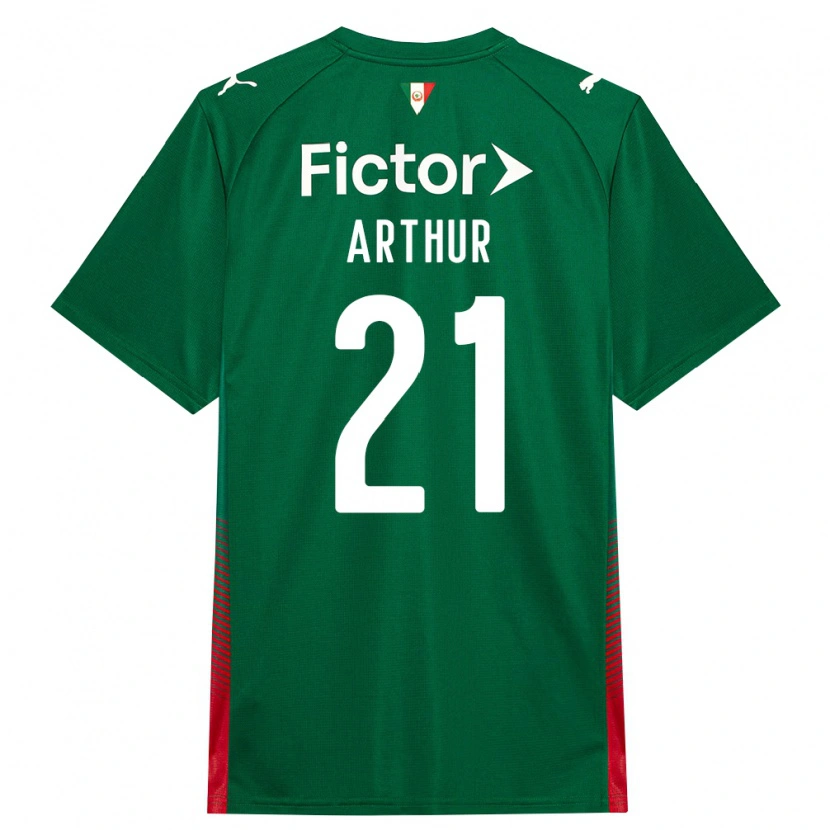 Danxen Kinderen Luis Arthur #21 Groen Rood Wit Thuisshirt Thuistenue 2026/27 T-Shirt