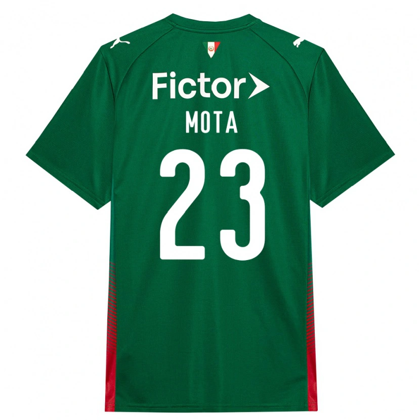 Danxen Kinderen Flávia Mota #23 Groen Rood Wit Thuisshirt Thuistenue 2026/27 T-Shirt