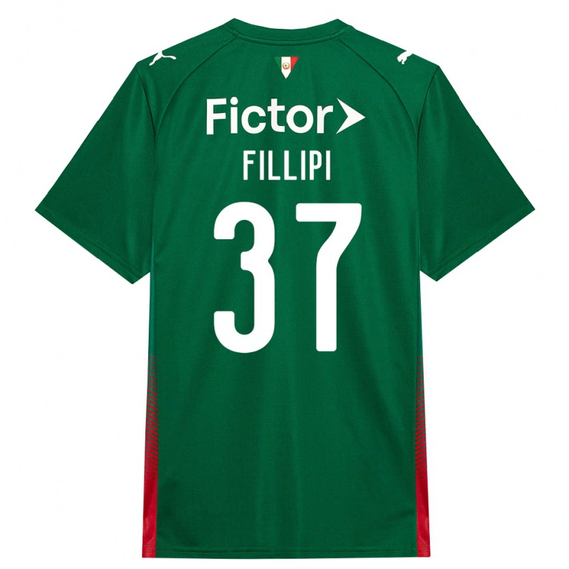Danxen Kinderen Riquelme Fillipi #37 Groen Rood Wit Thuisshirt Thuistenue 2026/27 T-Shirt