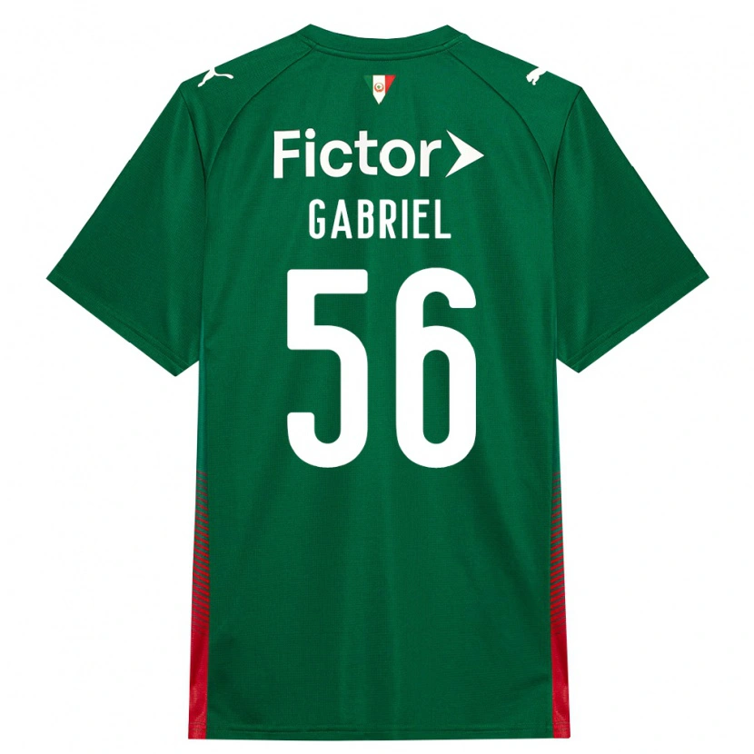 Danxen Kinderen Arthur Gabriel #56 Groen Rood Wit Thuisshirt Thuistenue 2026/27 T-Shirt