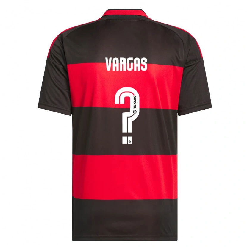 Danxen Kinderen Rafael Vargas #0 Rood Zwart Wit Thuisshirt Thuistenue 2026/27 T-Shirt