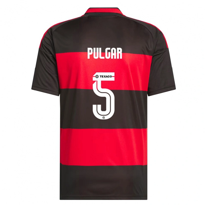 Danxen Kinderen Erick Pulgar #5 Rood Zwart Wit Thuisshirt Thuistenue 2026/27 T-Shirt