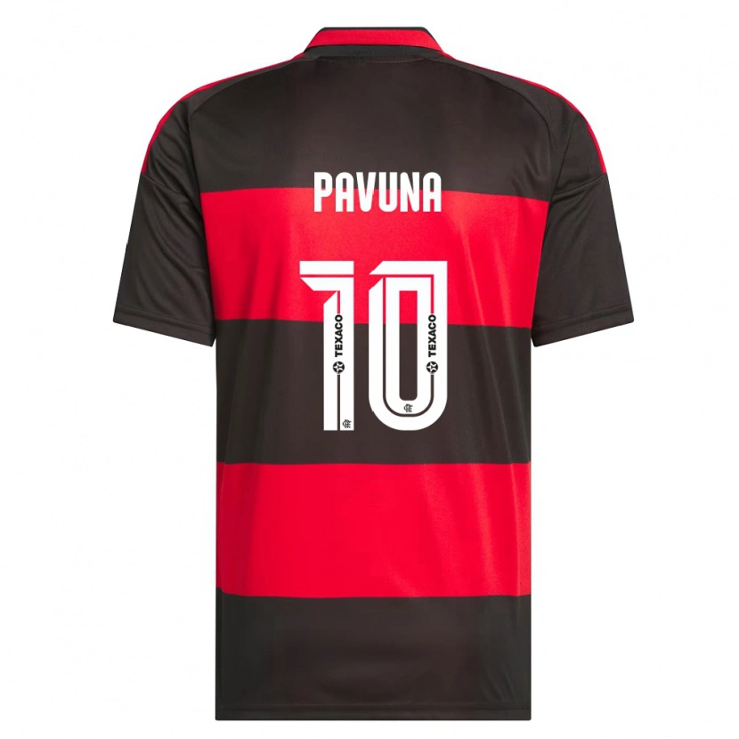 Danxen Kinderen Kauã Pavuna #10 Rood Zwart Wit Thuisshirt Thuistenue 2026/27 T-Shirt