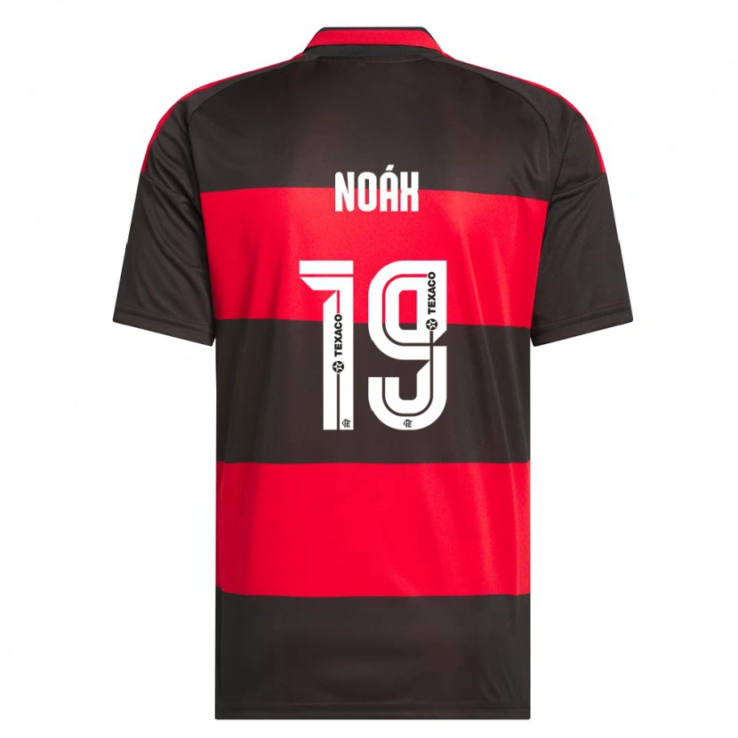 Danxen Kinderen Noáh Gerlach Riger Silva #19 Rood Zwart Wit Thuisshirt Thuistenue 2026/27 T-Shirt