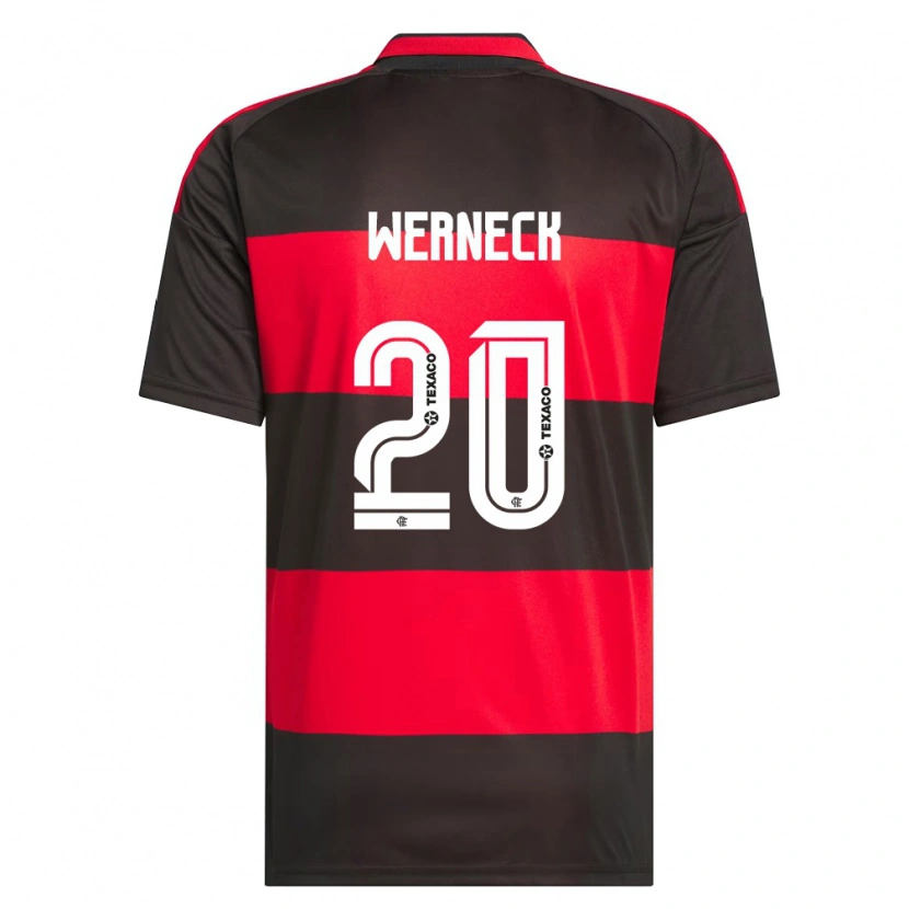 Danxen Kinderen Gabriel Werneck #20 Rood Zwart Wit Thuisshirt Thuistenue 2026/27 T-Shirt