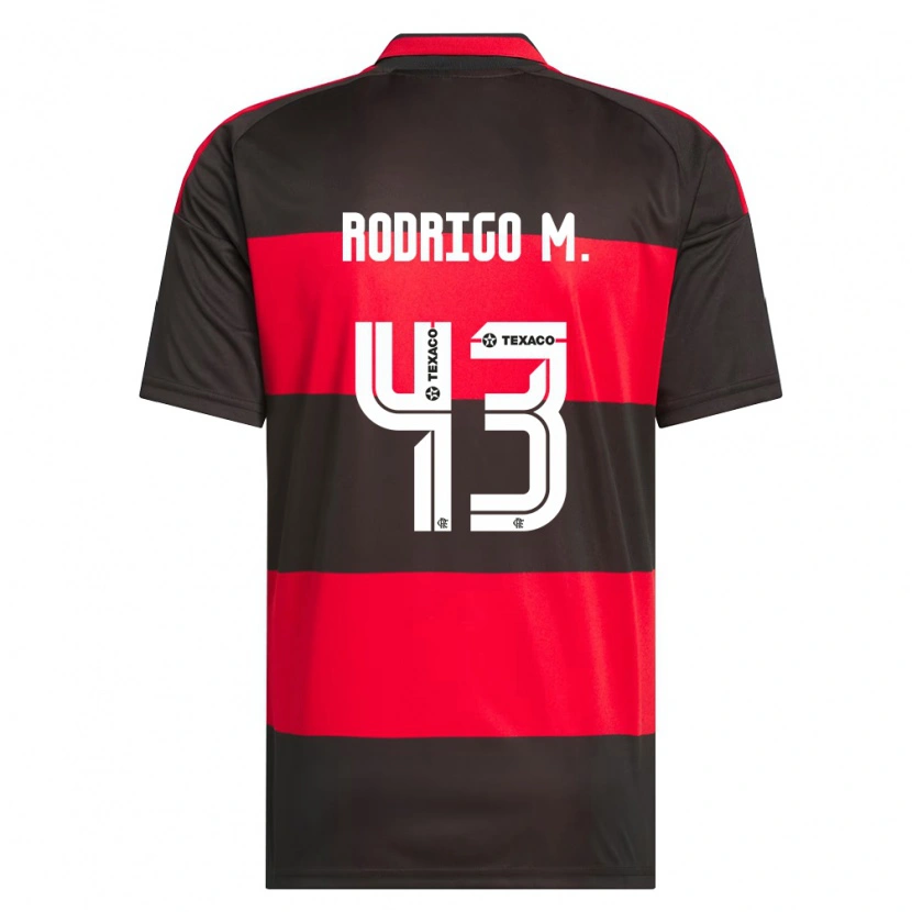Danxen Kinderen Rodrigo Muniz #43 Rood Zwart Wit Thuisshirt Thuistenue 2026/27 T-Shirt