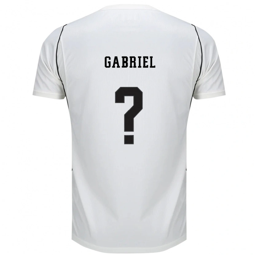 Danxen Kinderen Gabriel #0 Wit Zwart Rood Thuisshirt Thuistenue 2026/27 T-Shirt