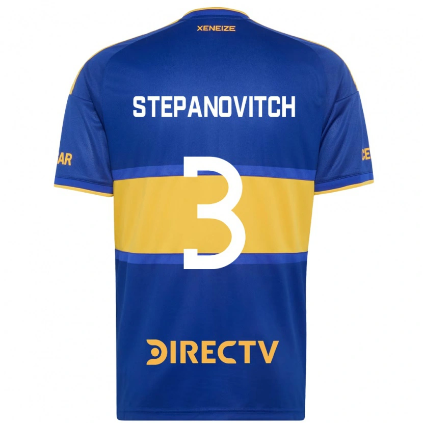 Danxen Kinderen Nicolás Stepanovitch #3 Koninklijk Blauw Geel Thuisshirt Thuistenue 2026/27 T-Shirt