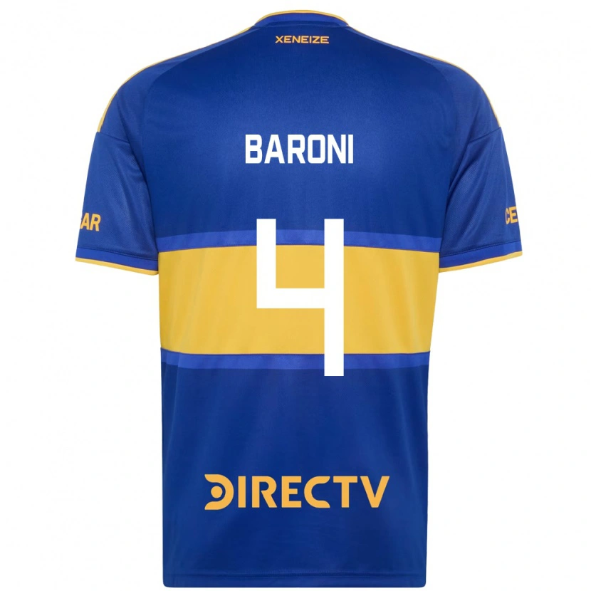 Danxen Kinderen Matías Baroni #4 Koninklijk Blauw Geel Thuisshirt Thuistenue 2026/27 T-Shirt