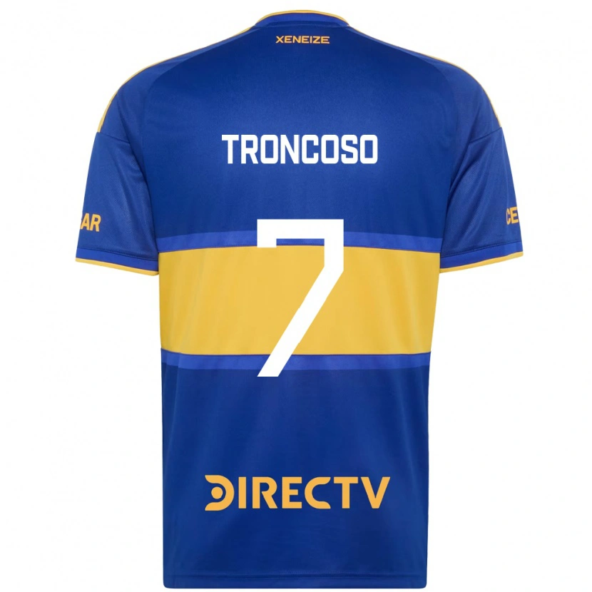 Danxen Kinderen Carolina Troncoso #7 Koninklijk Blauw Geel Thuisshirt Thuistenue 2026/27 T-Shirt