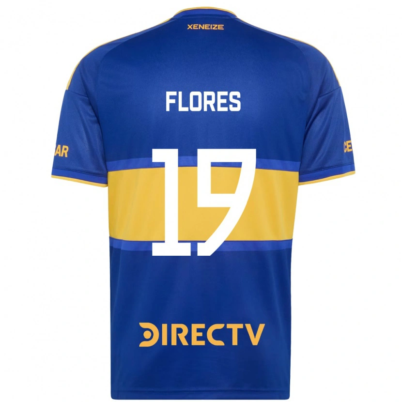 Danxen Kinderen Leonel Flores #19 Koninklijk Blauw Geel Thuisshirt Thuistenue 2026/27 T-Shirt