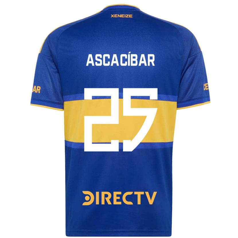 Danxen Kinderen Santiago Ascacíbar #25 Koninklijk Blauw Geel Thuisshirt Thuistenue 2026/27 T-Shirt