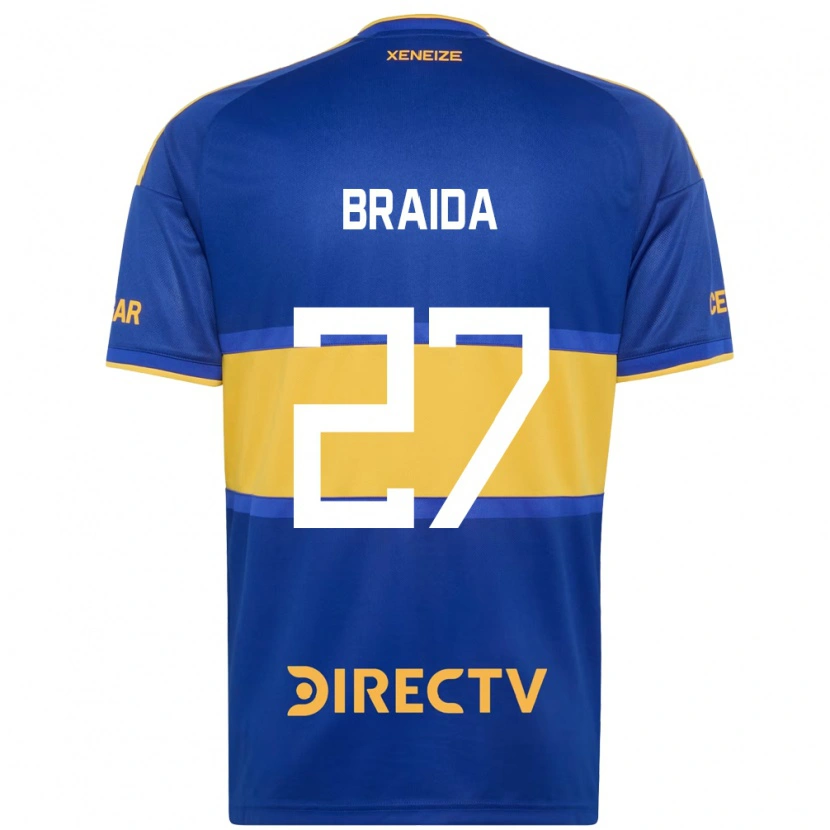 Danxen Kinderen Malcom Braida #27 Koninklijk Blauw Geel Thuisshirt Thuistenue 2026/27 T-Shirt