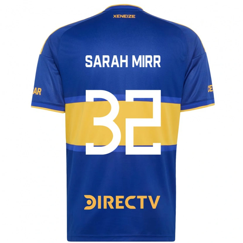 Danxen Kinderen Sarah Mirr #32 Koninklijk Blauw Geel Thuisshirt Thuistenue 2026/27 T-Shirt