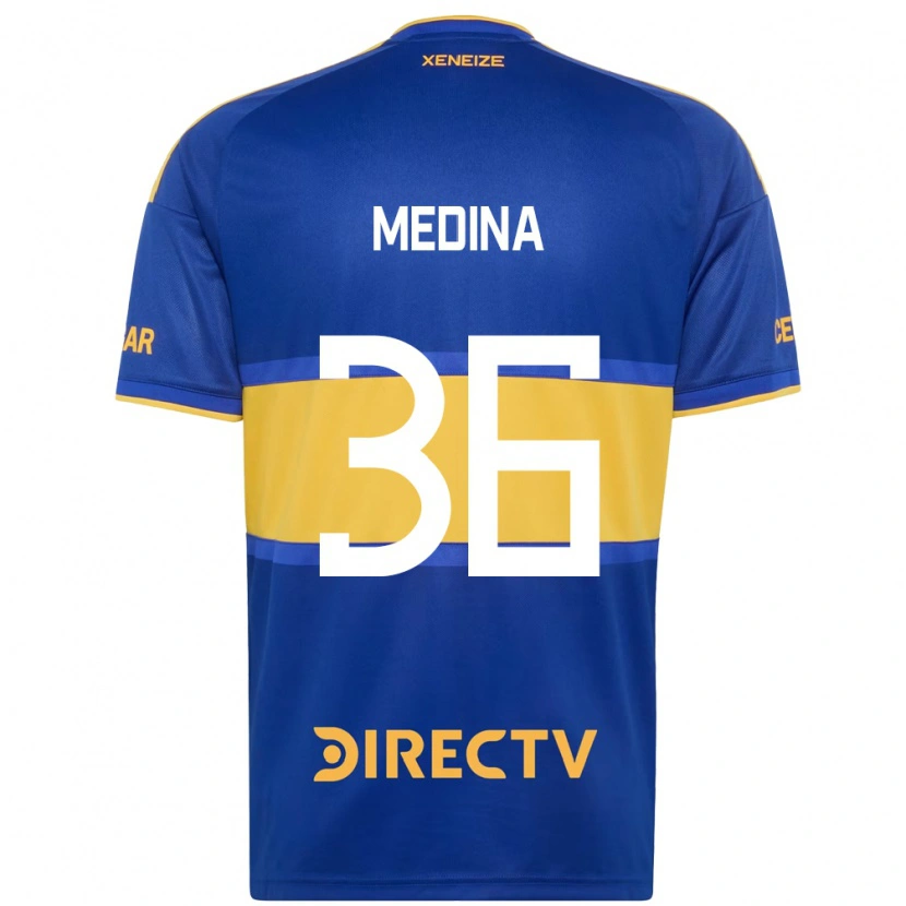 Danxen Kinderen Cristian Medina #36 Koninklijk Blauw Geel Thuisshirt Thuistenue 2026/27 T-Shirt