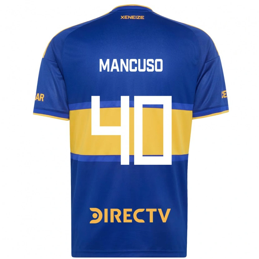 Danxen Kinderen Eros Mancuso #40 Koninklijk Blauw Geel Thuisshirt Thuistenue 2026/27 T-Shirt