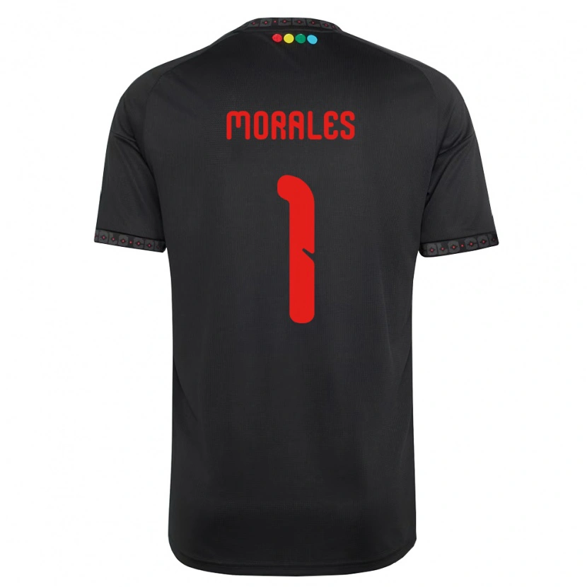 Danxen Kinderen Benjamin Morales #1 Zwart Rood Uitshirt Uittenue 2026/27 T-Shirt