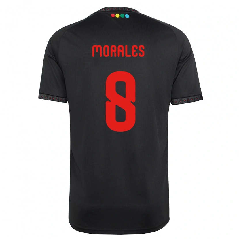 Danxen Kinderen Cristopher Morales #8 Zwart Rood Uitshirt Uittenue 2026/27 T-Shirt