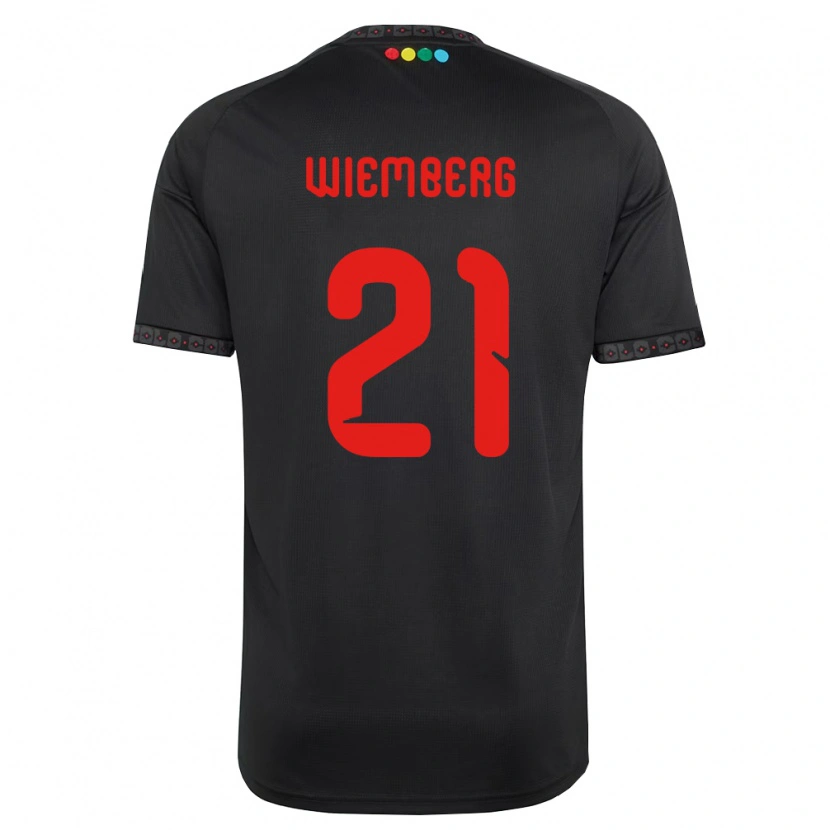 Danxen Kinderen Erick Wiemberg #21 Zwart Rood Uitshirt Uittenue 2026/27 T-Shirt