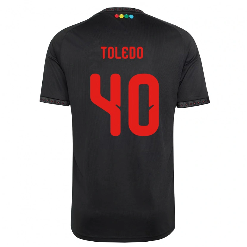 Danxen Kinderen Miguel Toledo #40 Zwart Rood Uitshirt Uittenue 2026/27 T-Shirt