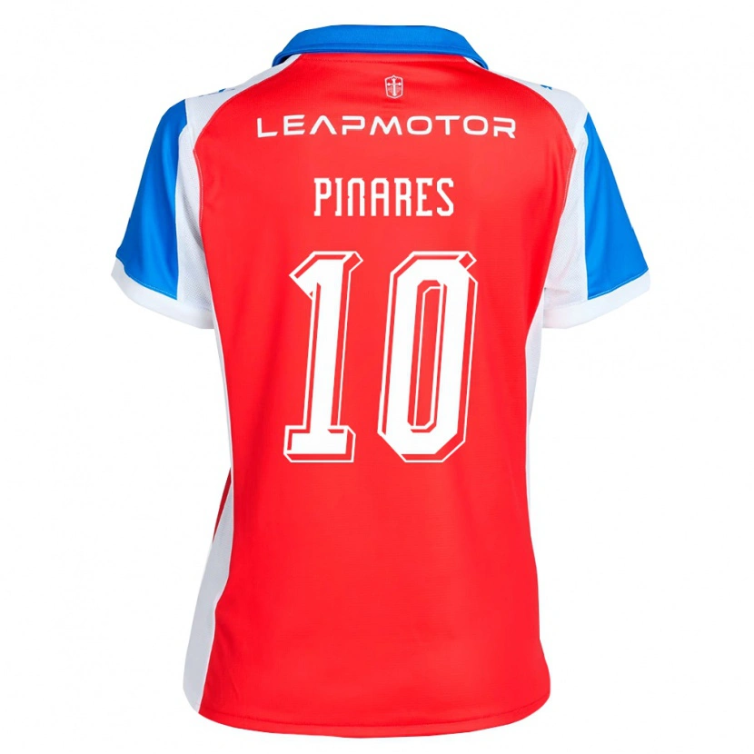 Danxen Kinderen Cesar Pinares #10 Rood Blauw Uitshirt Uittenue 2026/27 T-Shirt